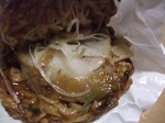 喜多方ラーメンバーガー　Kitakata ramen burger
